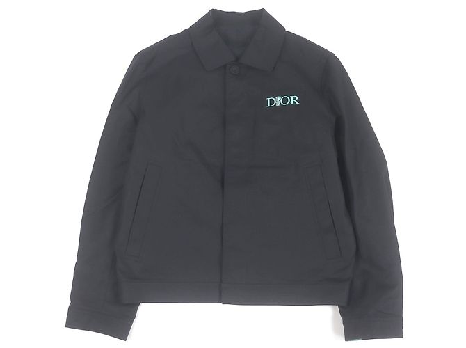 Giacca Dior Jardin Capsule Collection con Logo Ricamato Nero