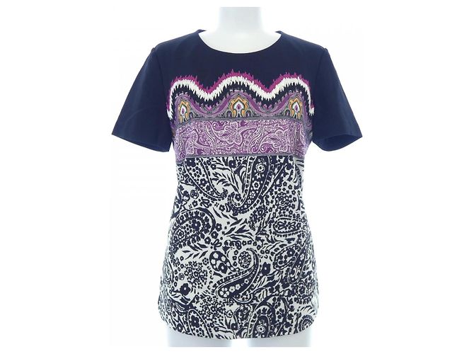 Top Etro Nero Bianco Porpora