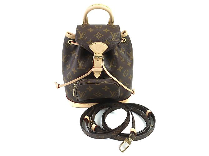 Louis Vuitton Montsouris MINI Monogram Backpack Brown