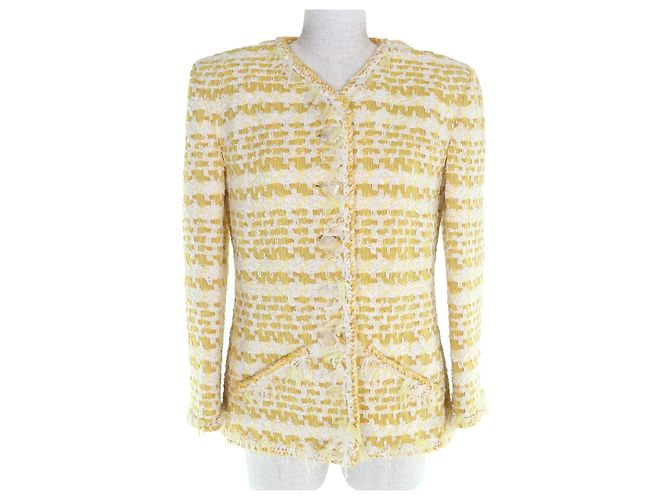 Giacca in tweed Chanel Giallo