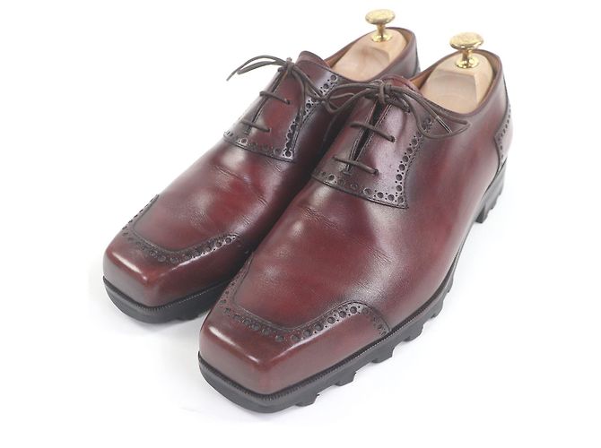 Autre Marque Scarpe stringate Olga Ultima in pelle Berluti Marrone Bordò