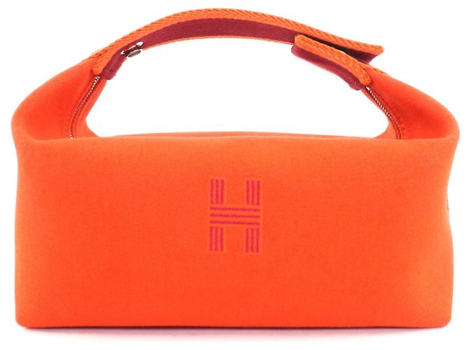 Bolsa de lã Hermès Brid A PM Laranja