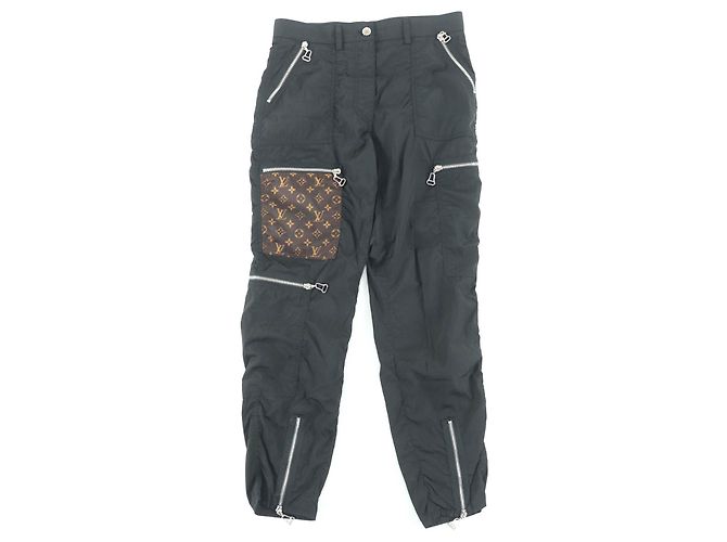Louis Vuitton Polyester Pants Black