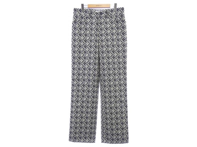 Autre Marque Pantaloni Marine Serre Nero Beige