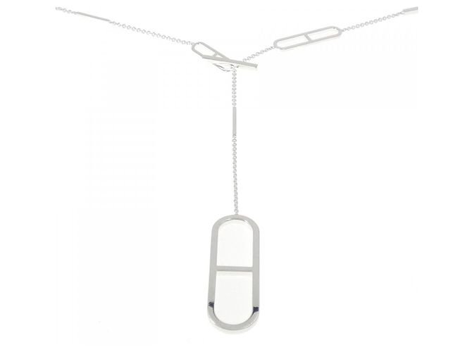 Hermès Hermes Ever Chaine d’Ancre 925 Silver Halskette Silber