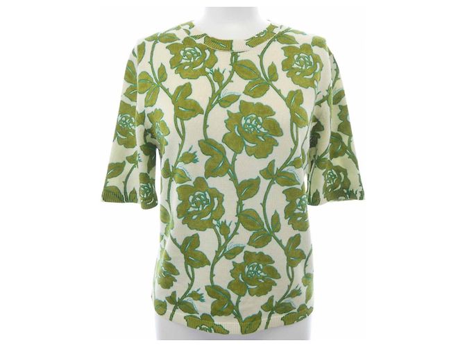 Top de malha Gucci Bege Verde