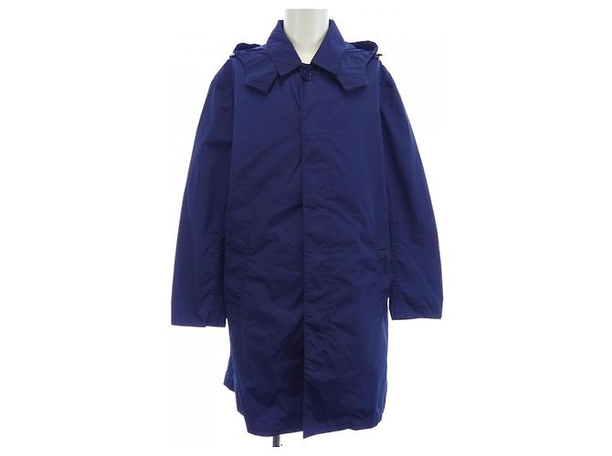 Mackintosh Wool Coat Blue Navy blue