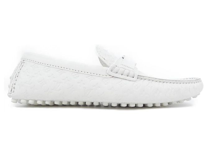 Louis Vuitton Hockenheim Lederschuhe Weiß
