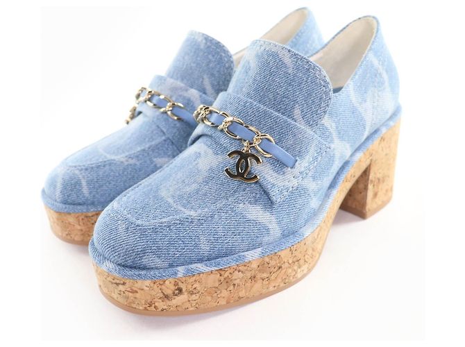 Mocassins Chanel Mocassins Bleu