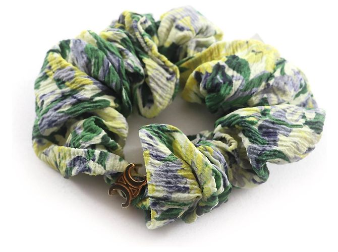 Céline Accessorio per capelli in seta Celine Verde 
