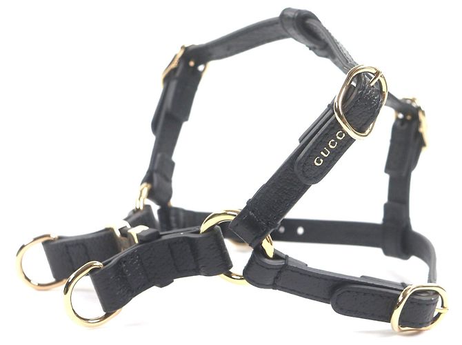 Acessório de couro Gucci Preto