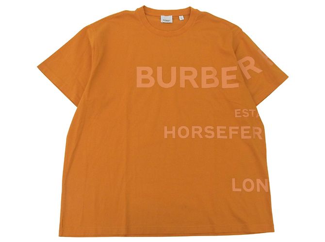 Camiseta de algodón Burberry Naranja