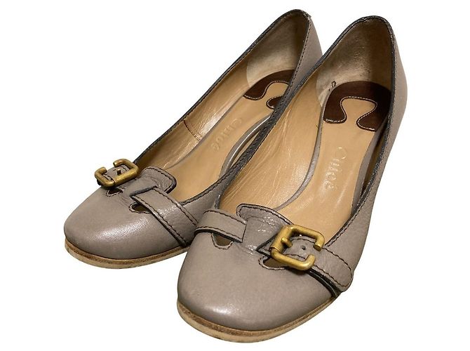 Chloé Escarpins en cuir Chloe Marron