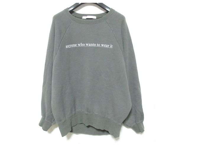 Autre Marque Baumwoll-Sweatshirt FRAMeWORK haru Collaboration Braun 
