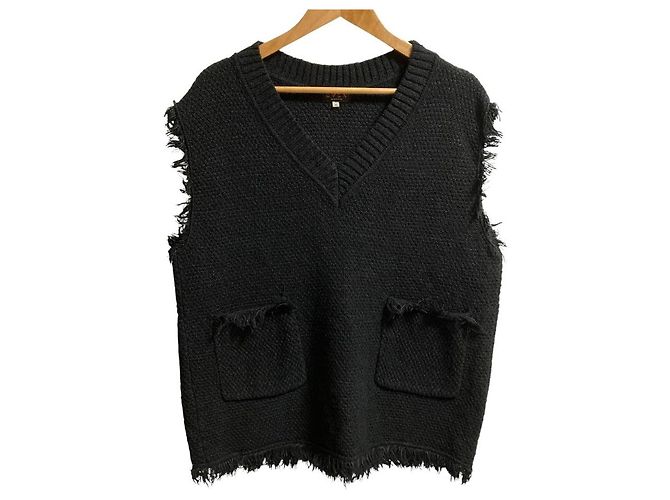 Autre Marque Strickweste EVEX by KRIZIA Schwarz