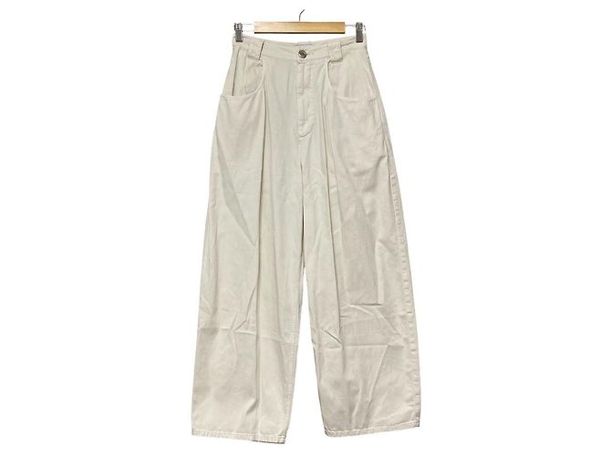 Autre Marque SIWEM Weite Hose Weiß