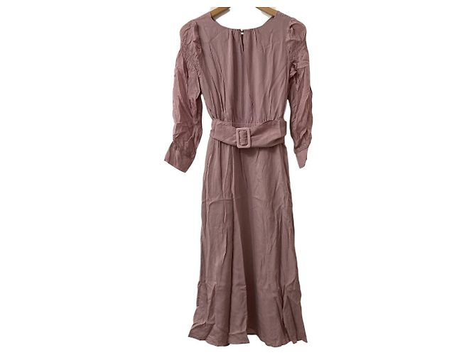 Autre Marque VESTITO PROPORTION BODY DRESSING con spalle arricciate e trasparente Rosa