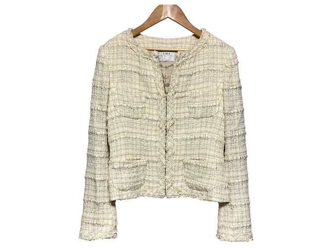 Autre Marque Giacca in Tweed UMA ESTNATION Crudo