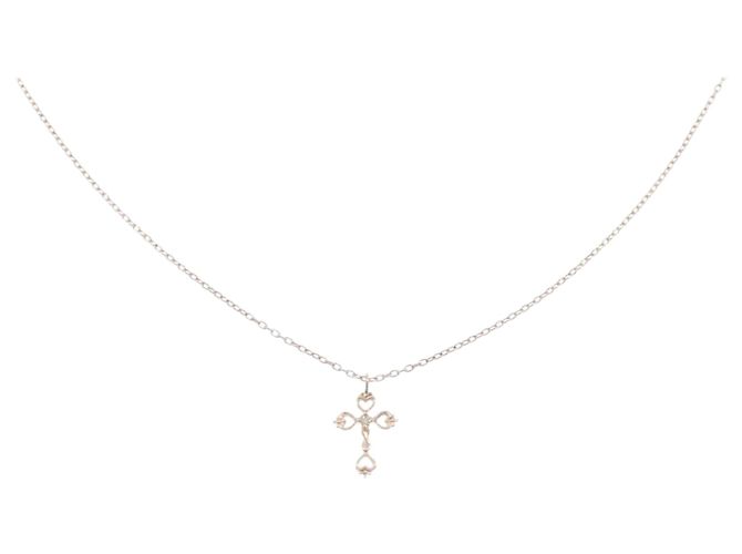Autre Marque Collana in oro rosa K10 e diamanti
