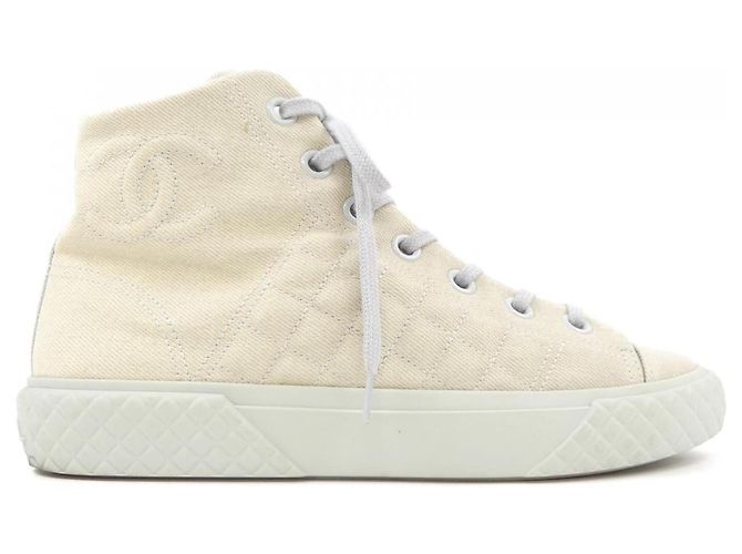 Chanel Lederschuhe Beige