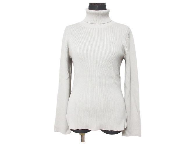 Autre Marque Jusglitty Simple Rib Knit Beige