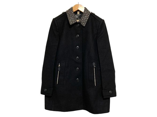Burberry Brit Wool Coat Black