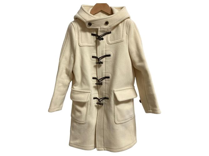 Autre Marque beautiful people Duffle Coat Abrigo de Lana Blanco Blanco roto