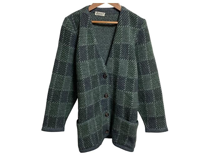 Autre Marque Herno Wollstrick-Cardigan Grün