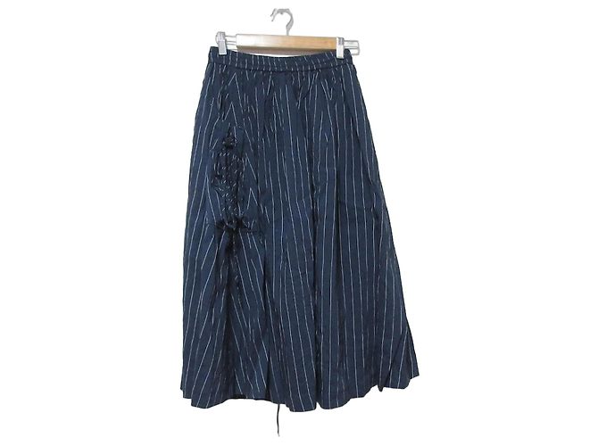 Autre Marque Gonna lunga a righe BEATING HEART Blu Blu navy