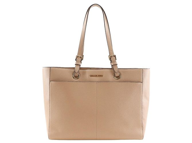 Sac cabas 2way en cuir Michael Kors Beige