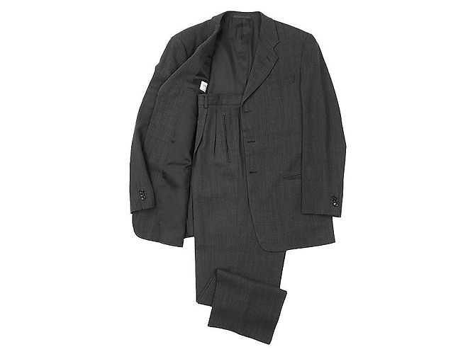 Armani Collezioni Wool Suit Black