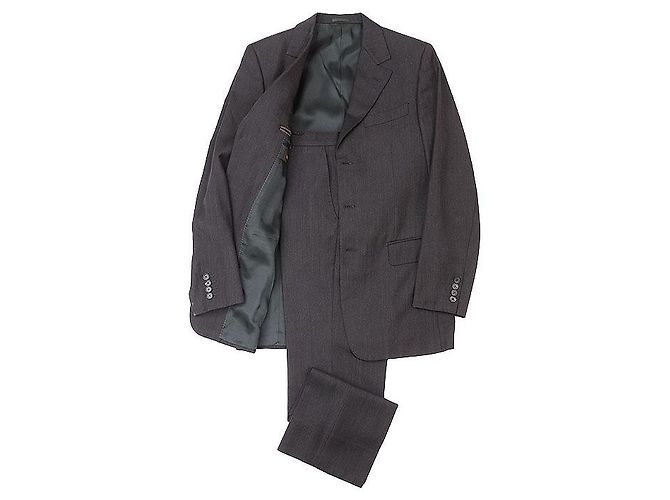 Louis Vuitton Wool Suit Set Brown Dark grey