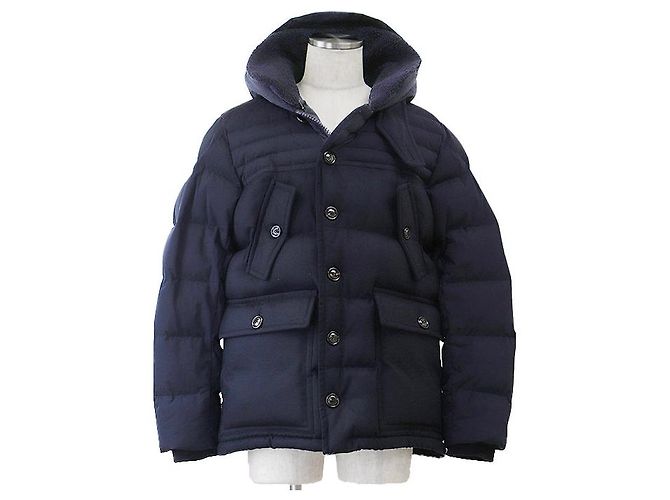 Moncler FLOBERT Wool Down Jacket Azul Azul marino