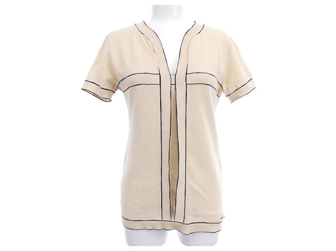 Tops Chanel Bege