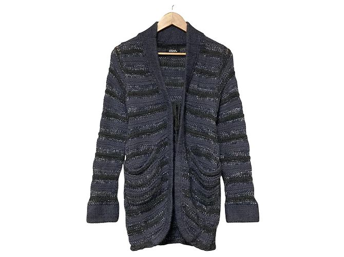 Autre Marque OZONE ROCKS Strickjacke aus Mischgewebe Braun
