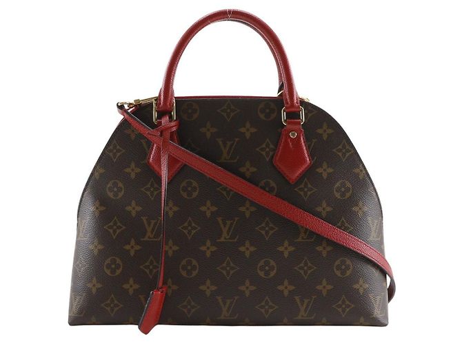 Sac 2way Louis Vuitton Alma Monogram Marron Rouge