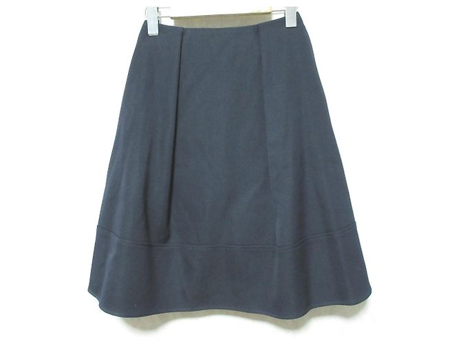 Autre Marque Gonna svasata M-premier Black Blu Blu navy