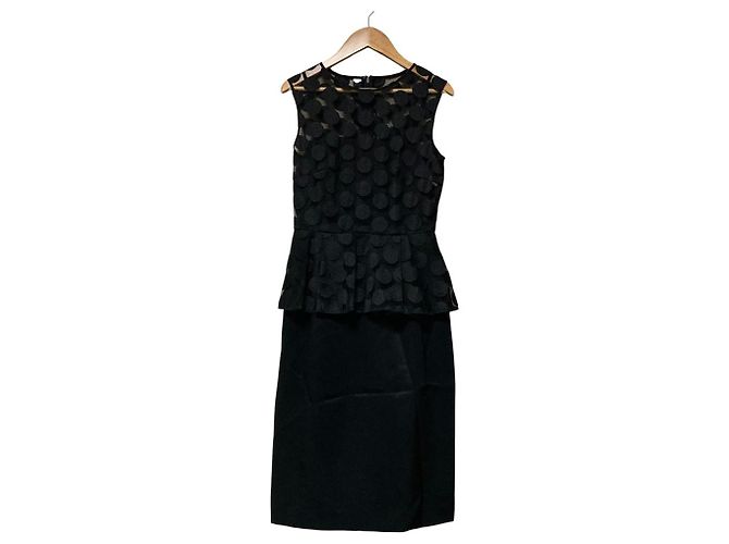 Autre Marque Mini vestido de tule com bolinhas Grace Class Preto