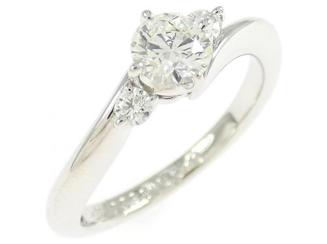 Autre Marque Pt950 Diamantring Silber