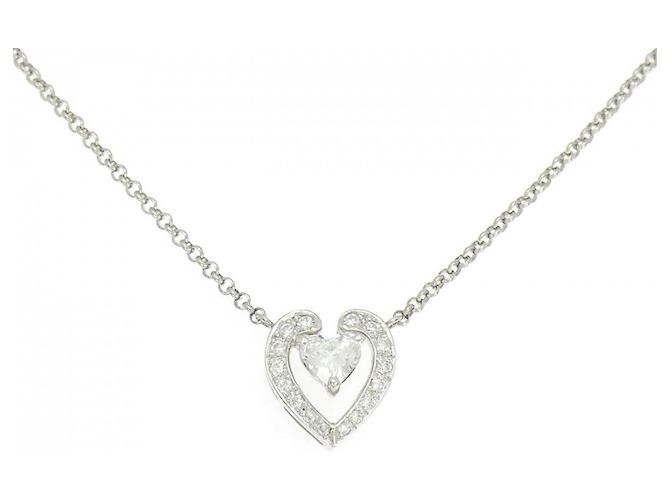 Autre Marque Collar de Diamante Pt900 Pt850 Plata