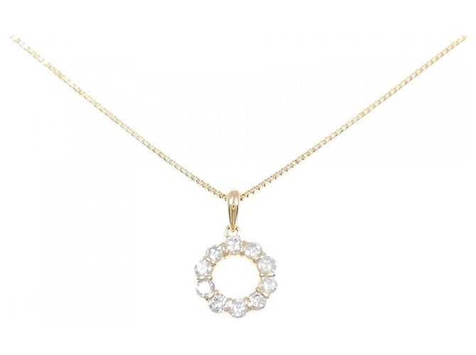 Autre Marque Collana con Diamanti Au750 D'oro