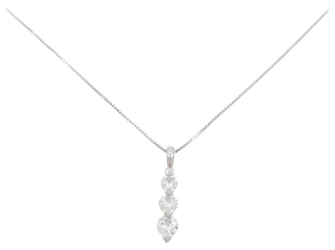 Autre Marque Collana di Diamanti PT900 PT850 Argento