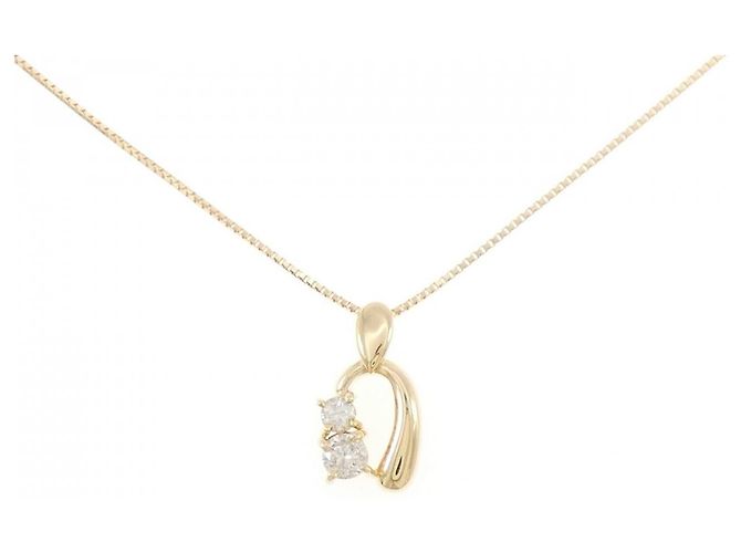 Autre Marque Au750 Diamant-Halskette Golden