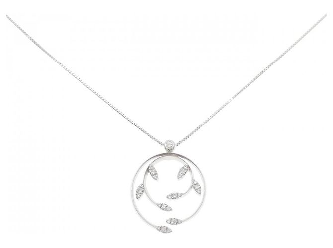Autre Marque Collana in oro bianco e diamanti Au750 Argento