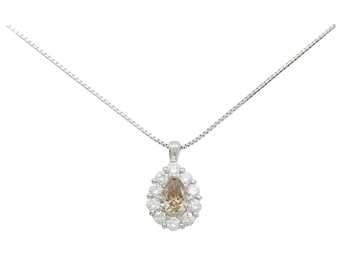Autre Marque Collier en diamant PT900 PT850 Argenté