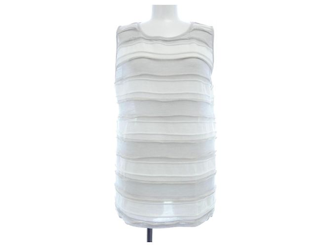 Timeless Chanel Top Braun Weiß