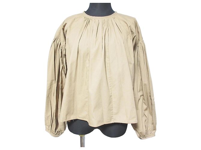 Autre Marque Top CLANE BALLOON PLEAT TOPS Top Beige