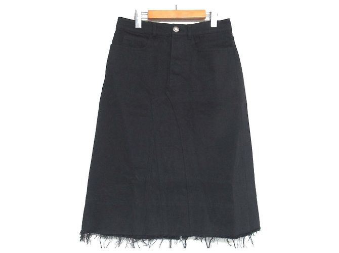Gonna in denim Jil Sander Nero