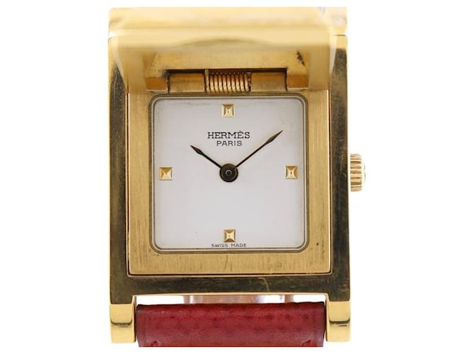 Montre Hermès Medor Metal Doré 