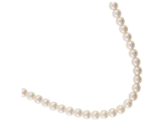 Autre Marque Collar de plata y perlas 